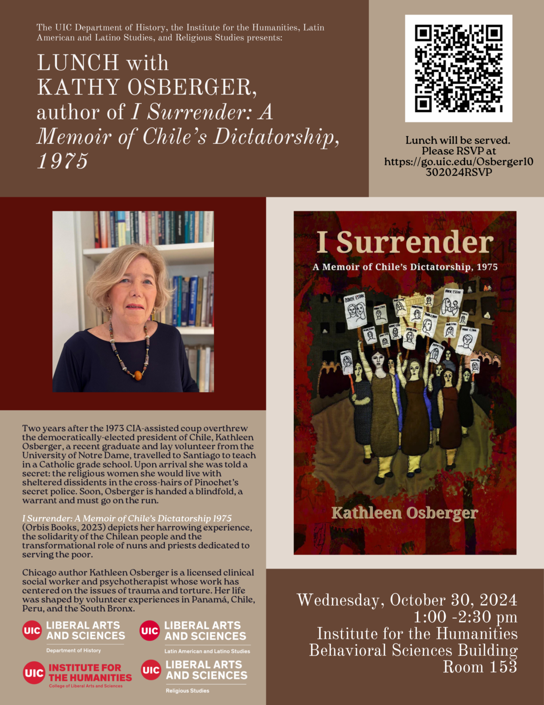 Poster with event title, dates and times, and description.